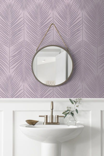 product image for Persei Palm Wallpaper in Lilac 67