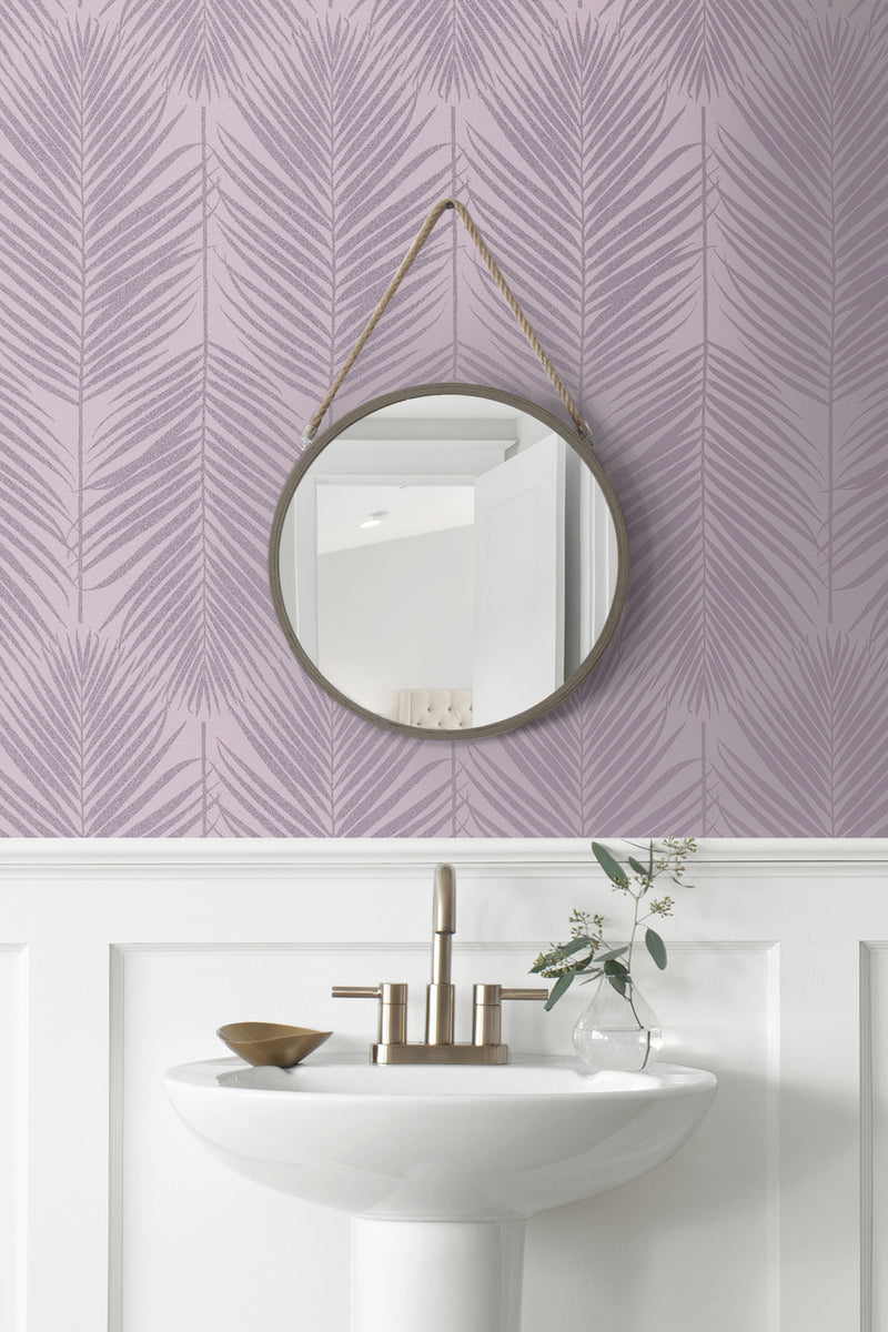 media image for Persei Palm Wallpaper in Lilac 232