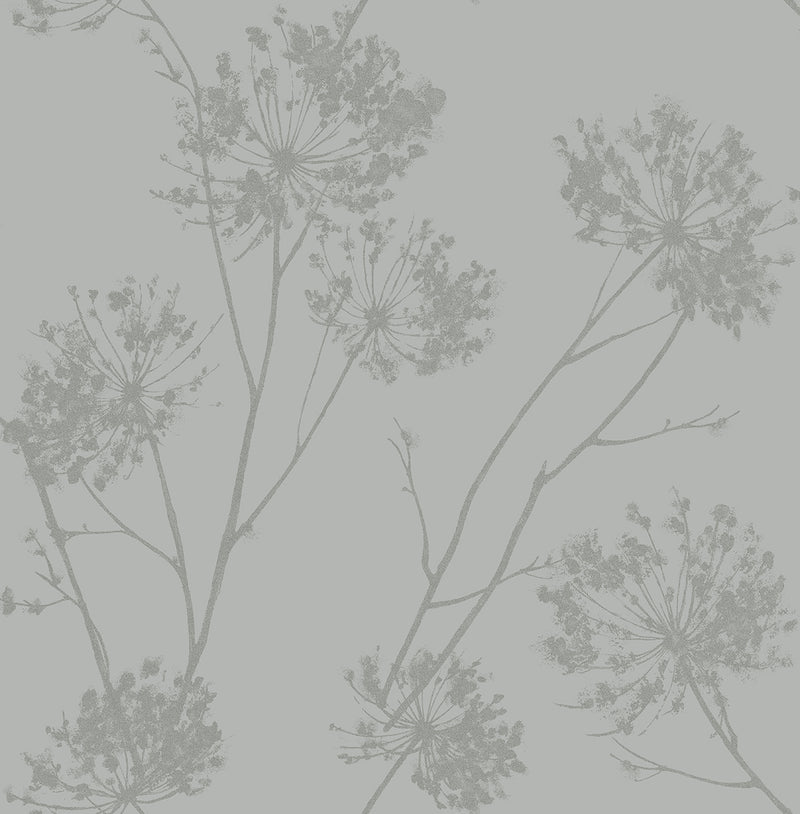 media image for Wild Grass Wallpaper in Silversmoke 258