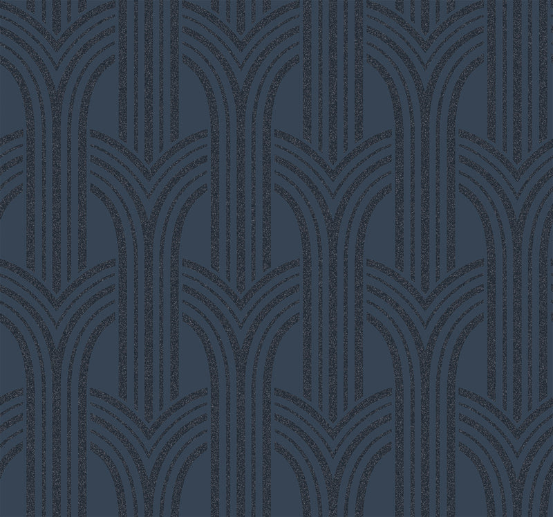 media image for Déco Arches Wallpaper in Blue Lustre 231