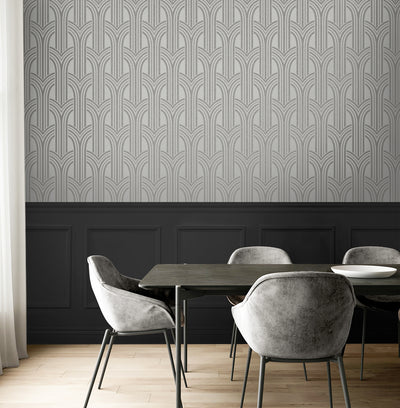 product image for Déco Arches Wallpaper in Nickel 92