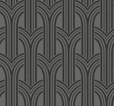 product image for Déco Arches Wallpaper in Pewter & Galaxy 60