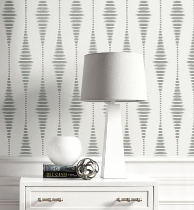 product image for Diamond Stripe Wallpaper in Pearlescent 18