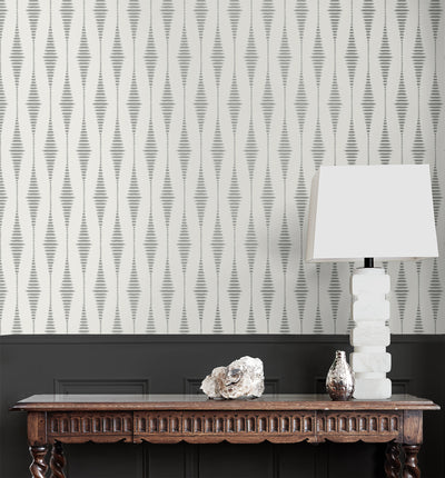 product image for Diamond Stripe Wallpaper in Pearlescent 75