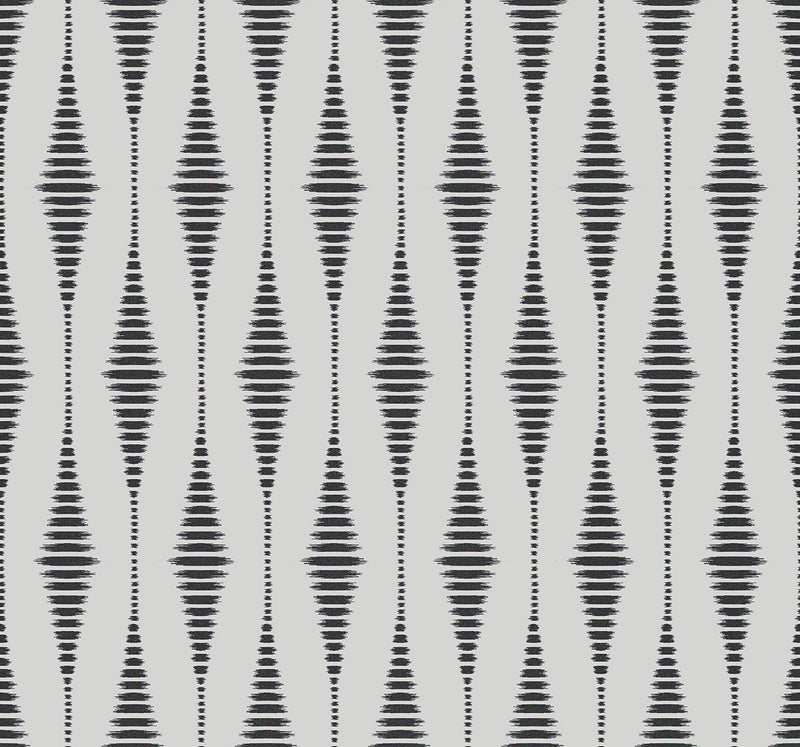 media image for Diamond Stripe Wallpaper in Nickel & Galaxy 285