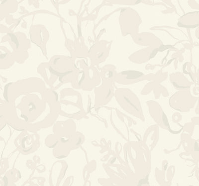 product image of Brushstroke Floral Wallpaper in Pearl from the Blooms Second Edition 563