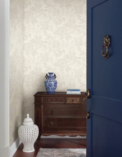 product image for Brushstroke Floral Wallpaper in Pearl from the Blooms Second Edition 21