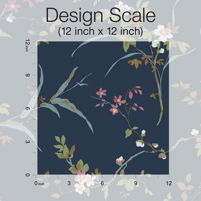 product image for Blossom Branches Wallpaper in Navy from the Blooms Second Edition 31