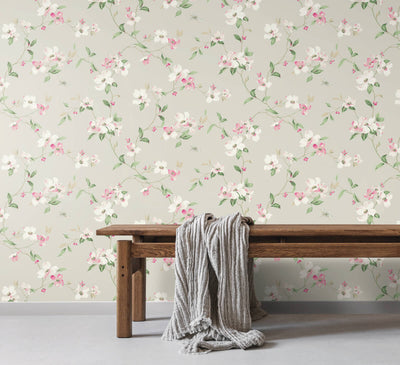 product image for Dogwood Wallpaper in Taupe from the Blooms Second Edition 16