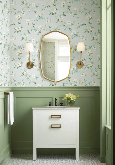 product image for Dogwood Wallpaper in Light Blue from the Blooms Second Edition 67