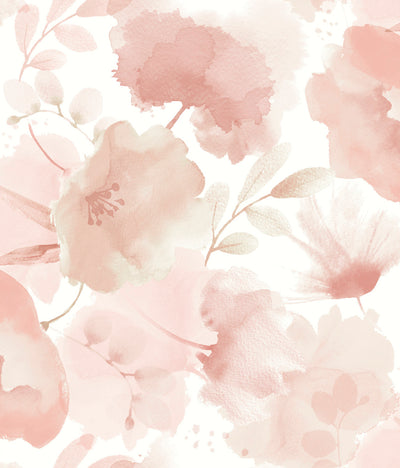 product image for Watercolor Bouquet Wallpaper in Blush from the Blooms Second Edition 27