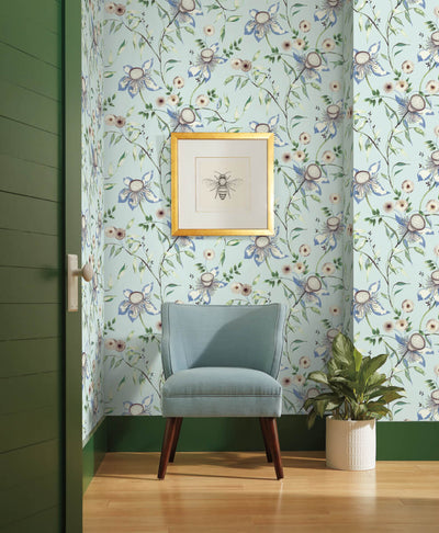 product image for Dream Blossom Wallpaper in Light Blue from the Blooms Second Edition 29