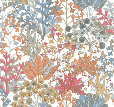 product image of Forest Floor Wallpaper in Coral from the Blooms Second Edition 55