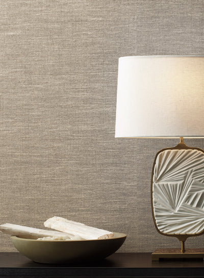 product image for Paper and Thread Weave Wallpaper in Cream from the Bohemian Luxe Collection by Antonina Vella 2