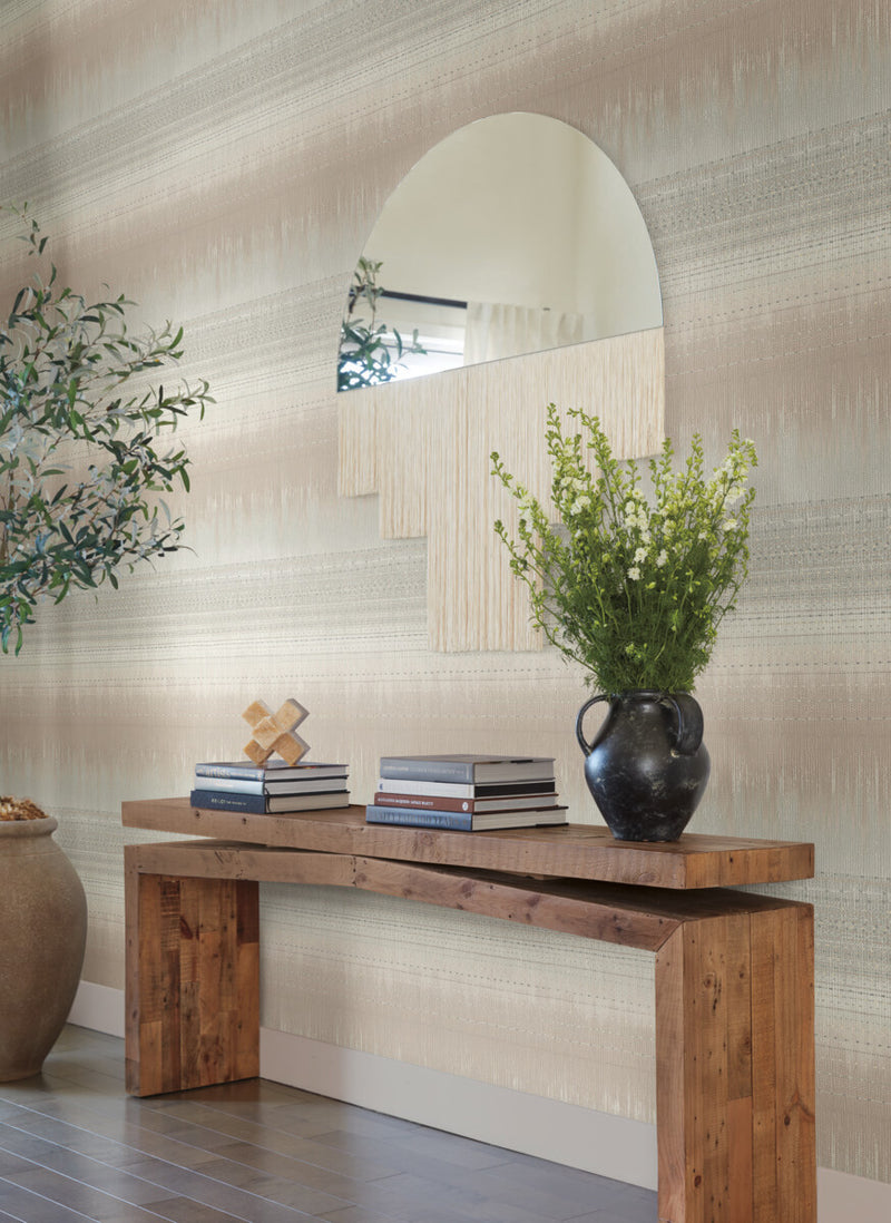 media image for Desert Textile Wallpaper in Beige from the Bohemian Luxe Collection by Antonina Vella 214