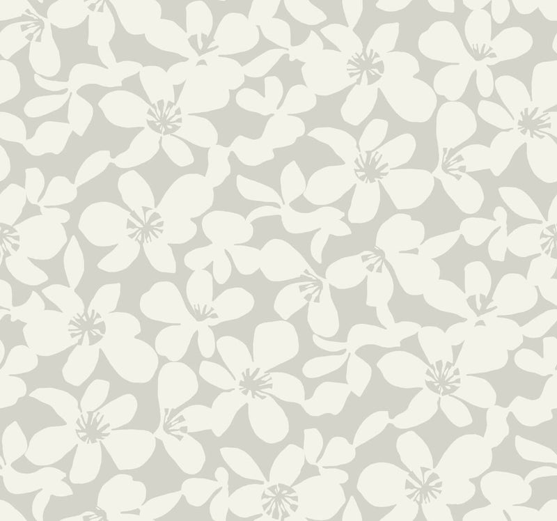 media image for Free Spirit Wallpaper in Grey from the Bohemian Luxe Collection by Antonina Vella 258