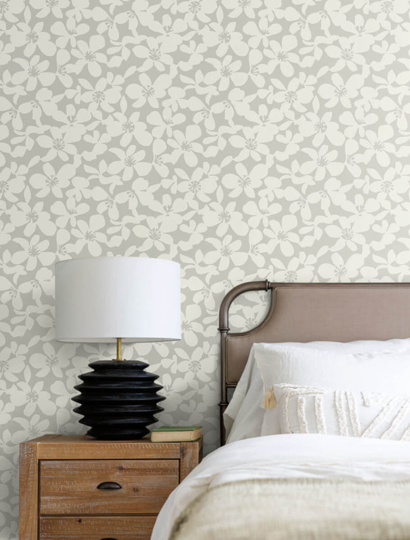 media image for Free Spirit Wallpaper in Grey from the Bohemian Luxe Collection by Antonina Vella 227