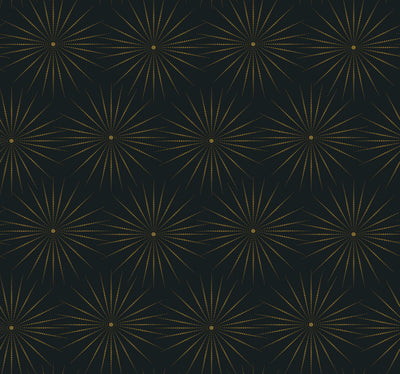 product image of Starlight Wallpaper in Black/Gold from the Bohemian Luxe Collection by Antonina Vella 532