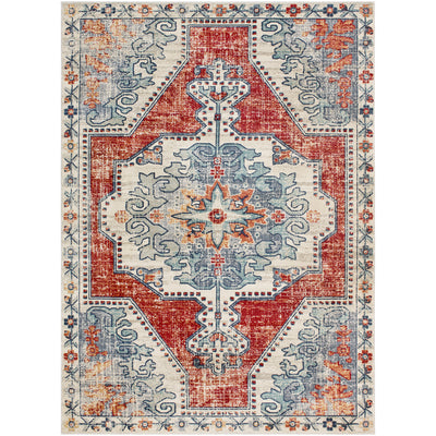product image of bohemian rug in bright red beige design by surya 1 538