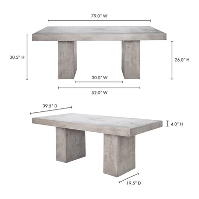 product image for Antonius Outdoor Dining Table 7 2