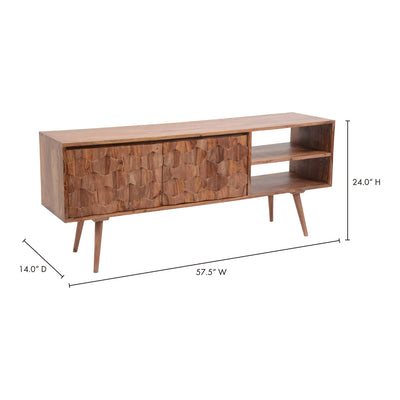 product image for O2 Tv Cabinet Brown 9 3