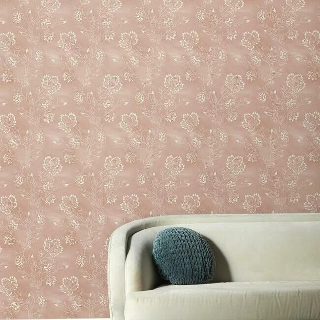 media image for Barbier Wallpaper in Light Pink by Christiane Lemieux for York Wallcoverings 272