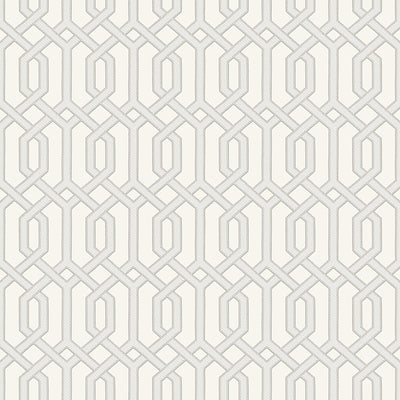 product image for Bea Textured Geometric Wallpaper in Champagne and Off-White by BD Wall 73