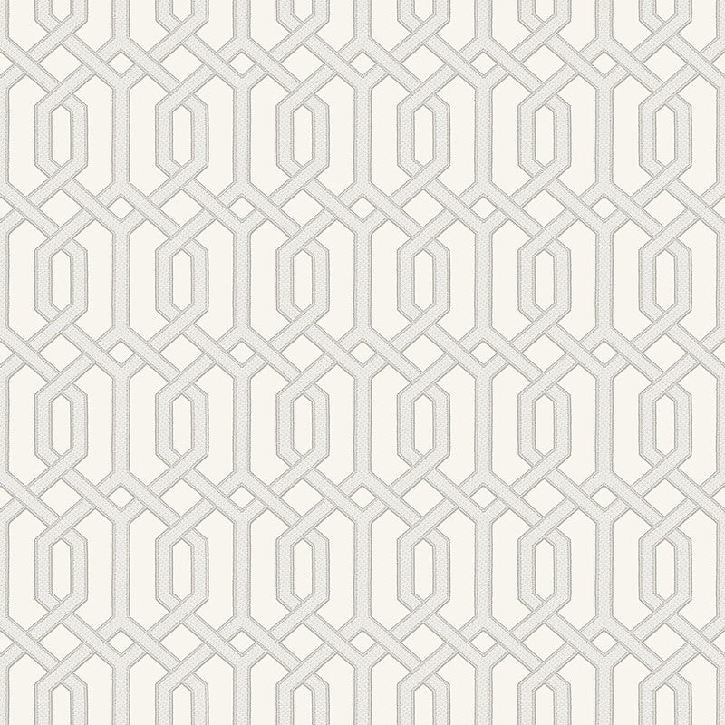 media image for Bea Textured Geometric Wallpaper in Champagne and Off-White by BD Wall 280