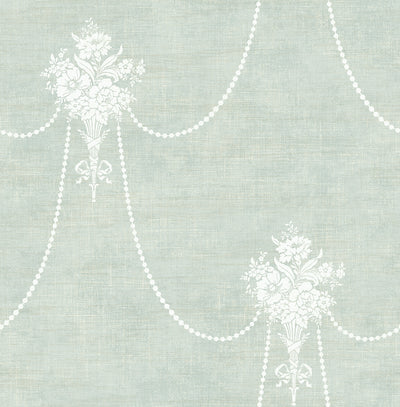 product image of Beaded Bouquet Wallpaper in Verdant from the Vintage Home 2 Collection by Wallquest 512