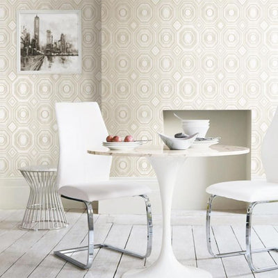 product image for Bee's Knees Peel & Stick Wallpaper in White and Ivory by RoomMates for York Wallcoverings 75