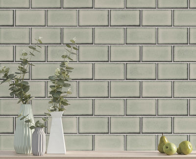product image for Berkeley Brick Tile Wallpaper by BD Wall 14