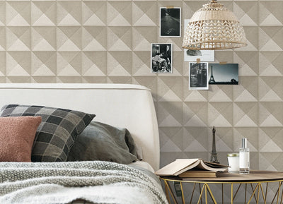 product image for Bethany Textured 3D Effect Wallpaper by BD Wall 65