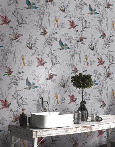 product image for Birds Of Paradise Wallpaper from the Sanctuary Collection by Mayflower Wallpaper 74