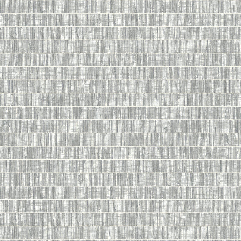 media image for Blue Grass Band Grasscloth Wallpaper in Lunar Grey from the More Textures Collection by Seabrook Wallcoverings 228