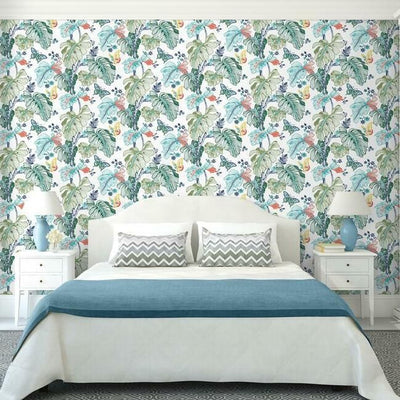 product image for boho palm peel stick wallpaper in bright by roommates for york wallcoverings 2 15