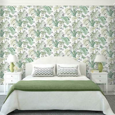 product image for Boho Palm Peel & Stick Wallpaper in Green by RoomMates for York Wallcoverings 28