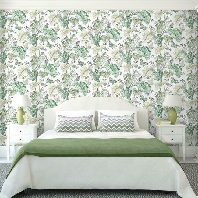 media image for Boho Palm Peel & Stick Wallpaper in Green by RoomMates for York Wallcoverings 27