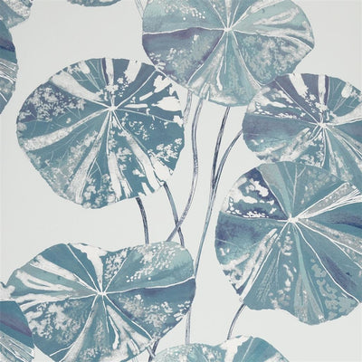 product image of Brahmi Wallpaper in Teal from the Zardozi Collection by Designers Guild 531