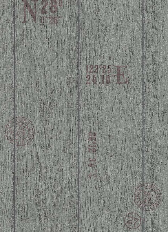 media image for Brenden Faux Wood Wallpaper in Grey and Black design by BD Wall 292