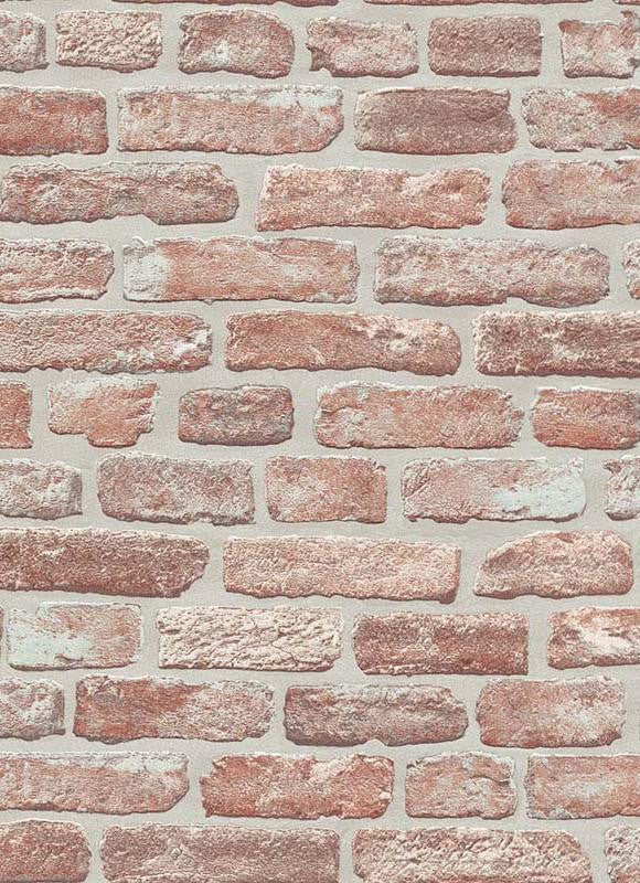media image for Brittany Faux Brick Wallpaper in Red and Brown design by BD Wall 243
