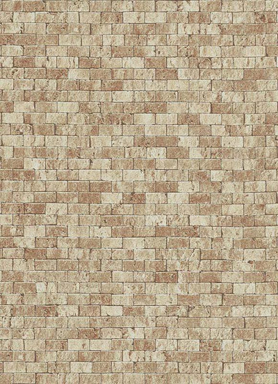product image of Brynn Faux Brick Wallpaper in Brown design by BD Wall 57