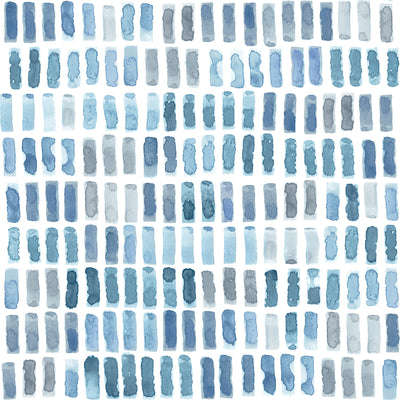 product image for Brynne Indigo Watercolor Wallpaper from the Scott Living II Collection by Brewster Home Fashions 45