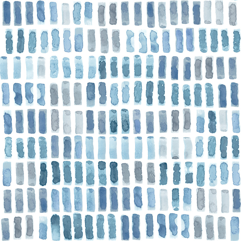 media image for Brynne Indigo Watercolor Wallpaper from the Scott Living II Collection by Brewster Home Fashions 263