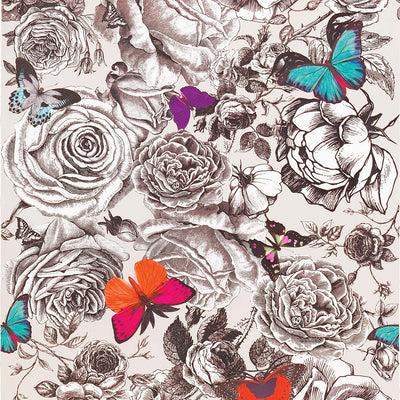 product image of Butterfly Garden Wallpaper in Multi from the Enchanted Gardens Collection by Osborne & Little 555