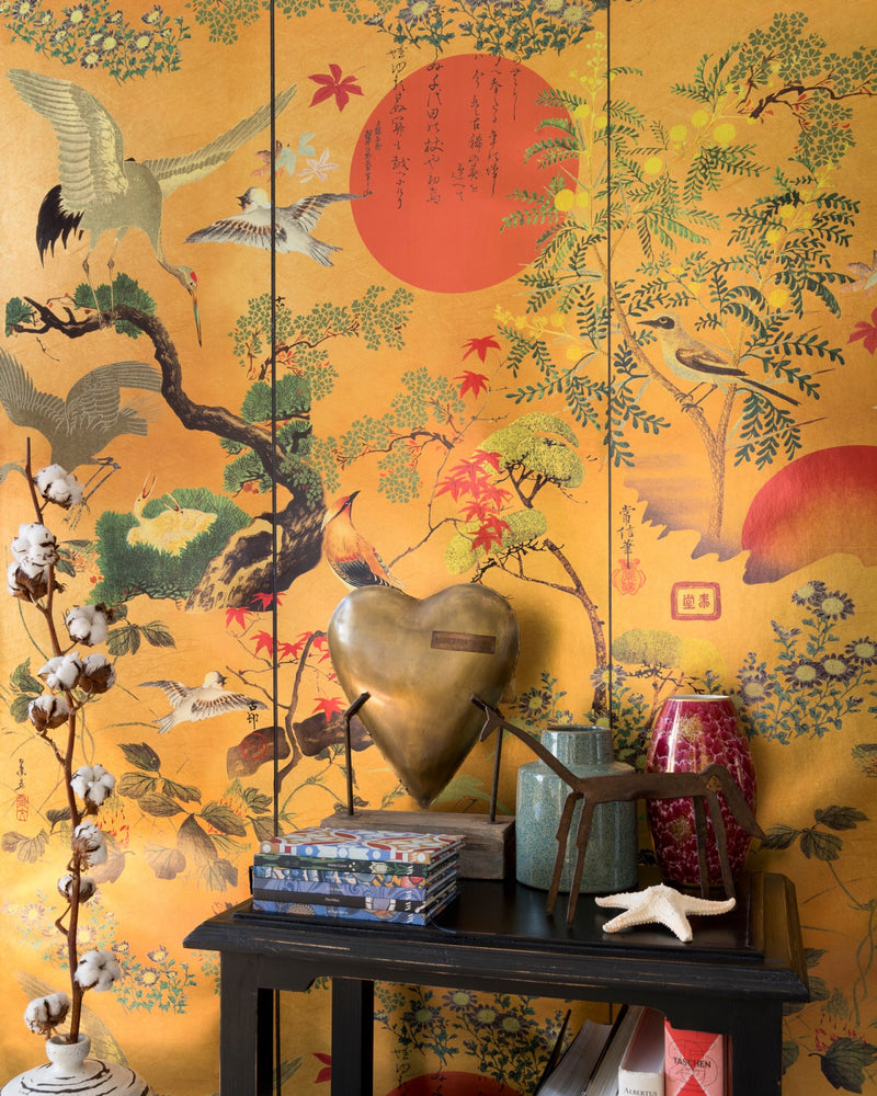 Shop Byobu Metallic Japanese Traditional Wallpaper by Mind the Gap ...