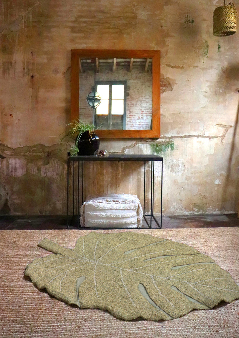 media image for monstera olive washable rug by lorena canals c mon olv 8 292