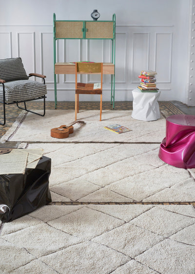 product image for rugcycled bereber washable rug by lorena canals c ruc ber xs 26 35