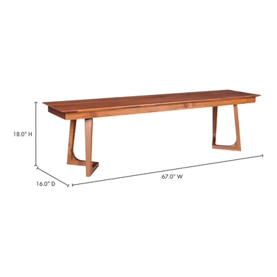 product image for Godenza Bench Walnut 2 31