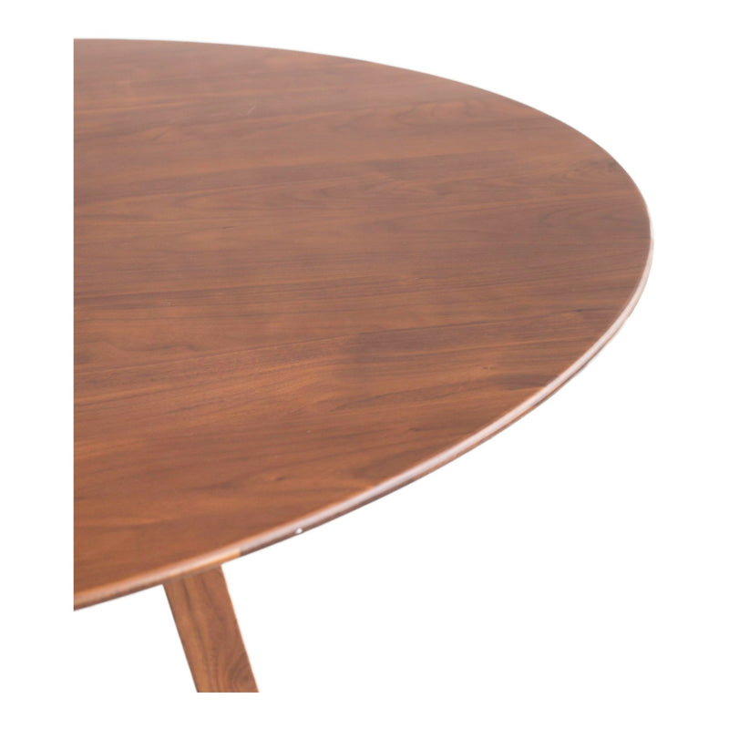 media image for Aldo Round Dining Table Walnut 3 24