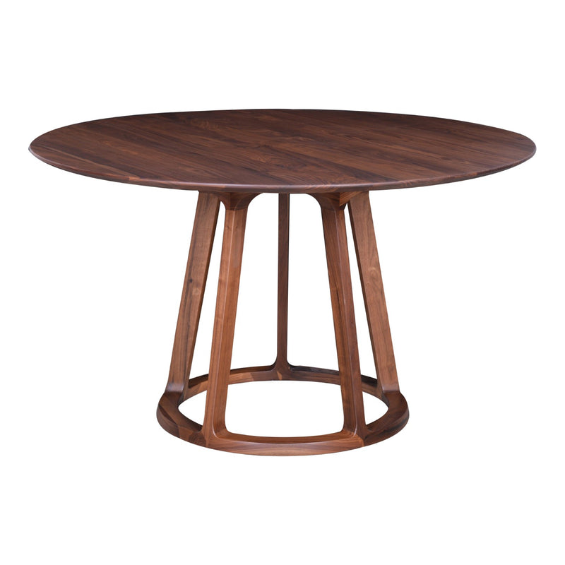 media image for Aldo Round Dining Table Walnut 1 286